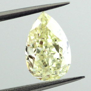 Fancy Light Yellow Diamond, Pear, 1.02 carat, SI2 - Thumbnail