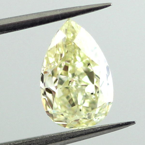 Fancy Light Yellow Diamond, Pear, 1.02 carat, SI2