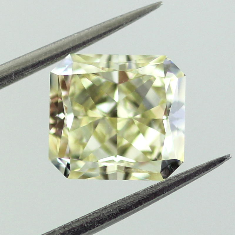 Fancy Light Yellow Diamond, Radiant, 2.03 carat, VS1