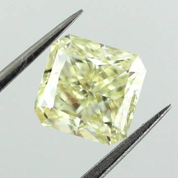 Fancy Light Yellow Diamond, Radiant, 1.50 carat, VS1 - Thumbnail