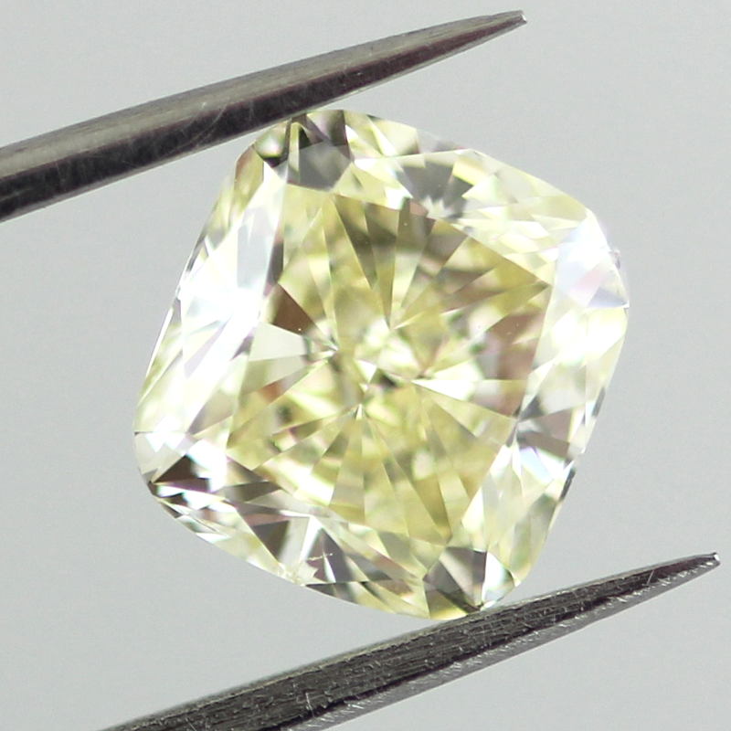 Fancy Light Yellow Diamond, Cushion, 1.71 carat, SI1