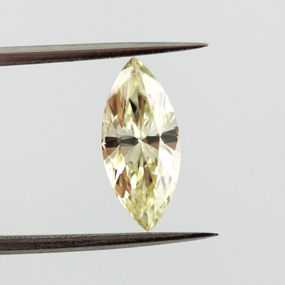 Fancy Light Yellow Diamond, Marquise, 0.91 carat, VVS1- C
