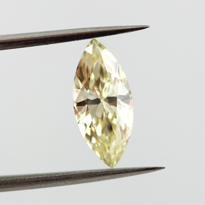 Fancy Light Yellow Diamond, Marquise, 0.91 carat, VVS1
