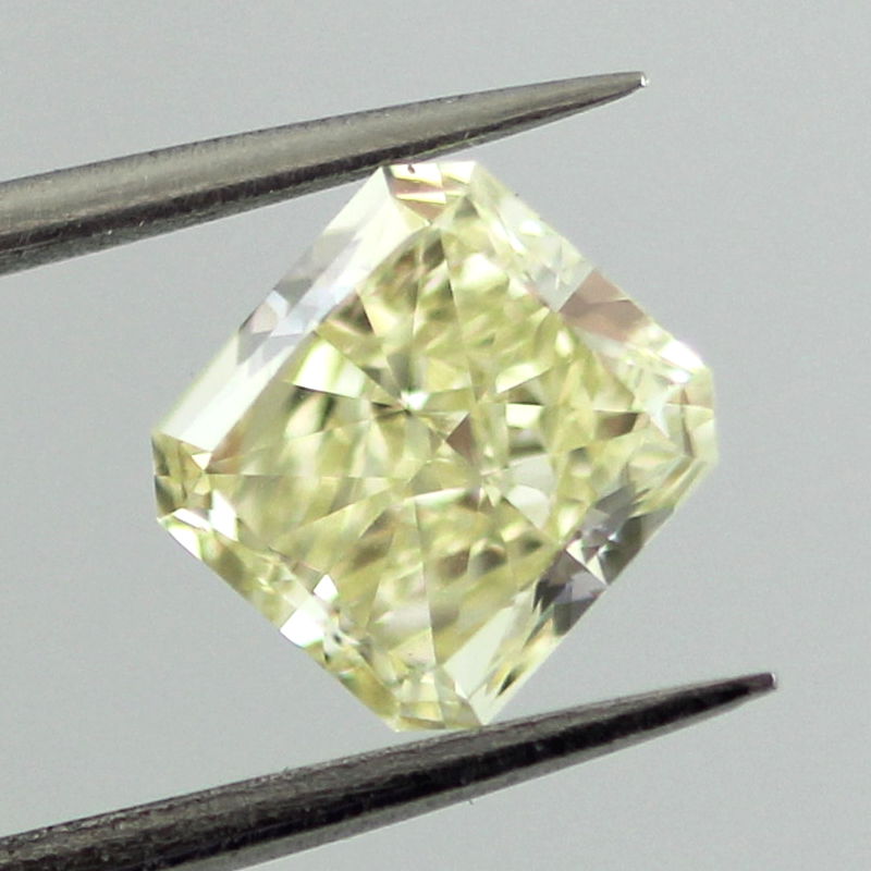 Fancy Light Yellow Diamond, Radiant, 1.13 carat, VS2
