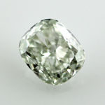 Fancy Light Yellowish Green Diamond, Cushion, 1.03 carat, VS2 - Thumbnail