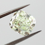 Fancy Light Yellowish Green Diamond, Cushion, 1.50 carat, VS2 - Thumbnail