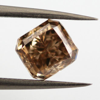 Fancy Orange Brown Diamond, Radiant, 2.01 carat, VS2
