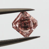 Fancy Orangy Pink Diamond, Radiant, 0.41 carat, VS2 - Thumbnail