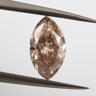 Fancy Pink Brown Diamond, Marquise, 1.21 carat- C