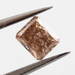 Fancy Pink Brown Diamond, Cushion, 0.25 carat, SI1 - Thumbnail