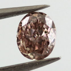 Fancy Pink Brown Diamond, Oval, 0.42 carat, SI1 - Thumbnail