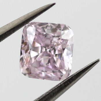 Fancy Pink Purple Diamond, Cushion, 0.53 carat - B