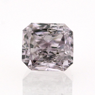 Fancy Pink Purple Diamond, Radiant, 0.42 carat, SI2