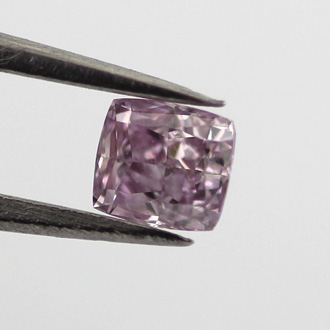 Fancy Pink Purple Diamond, Cushion, 0.19 carat, SI2 - B