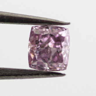 Fancy Pink Purple Diamond, Cushion, 0.19 carat, SI2- C