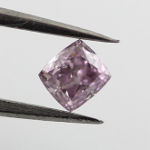 Fancy Pink Purple Diamond, Cushion, 0.19 carat, SI2 - Thumbnail