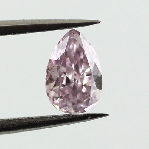 Fancy Pink Purple Diamond, Pear, 0.31 carat, SI2 - B