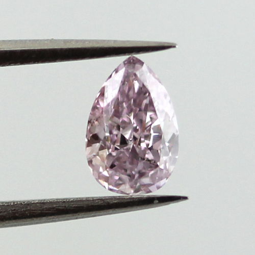 Fancy Pink Purple Diamond, Pear, 0.31 carat, SI2