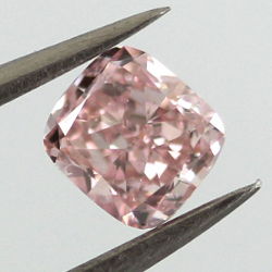 Fancy Pink Diamond, Cushion, 0.46 carat, SI2 - Thumbnail