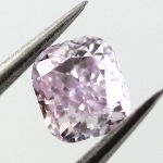 Fancy Pinkish Purple Diamond, Cushion, 0.39 carat - Thumbnail