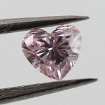 Fancy Purple Pink Argyle Diamond, Heart, 0.19 carat, SI2 - Thumbnail