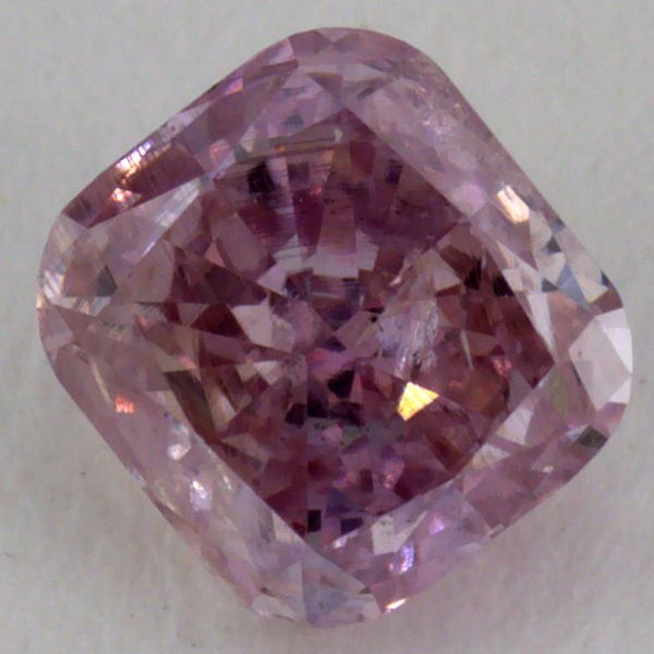 Fancy Purple Pink Diamond, Cushion, 0.32 carat