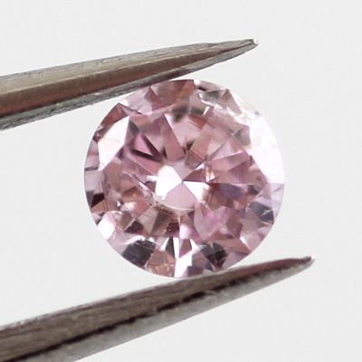 Fancy Purple Pink Diamond, Round, 0.13 carat