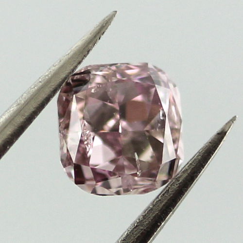 Fancy Purple Pink Diamond, Cushion, 0.40 carat - B