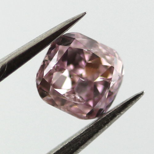 Fancy Purple Pink Diamond, Cushion, 0.40 carat- C