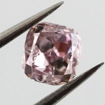 Fancy Purple Pink Diamond, Cushion, 0.40 carat - Thumbnail