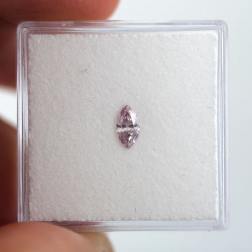 Fancy Purple Pink Diamond, Marquise, 0.21 carat, VS1- C