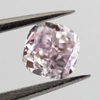 Fancy Purple Pink Diamond, Cushion, 0.28 carat, VS1 - Thumbnail