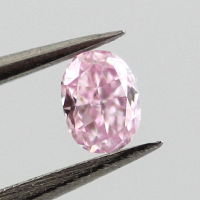 Fancy Purple Pink Diamond, Oval, 0.10 carat - Thumbnail