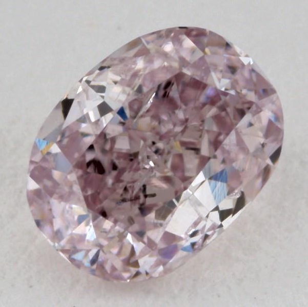 Fancy Purple Pink Diamond, Oval, 0.30 carat, SI2