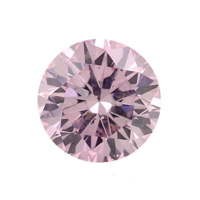 Fancy Purplish Pink Argyle Diamond, Round, 0.28 carat, SI1