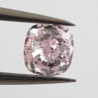 Fancy Purplish Pink Diamond, Cushion, 0.54 carat, SI1- C