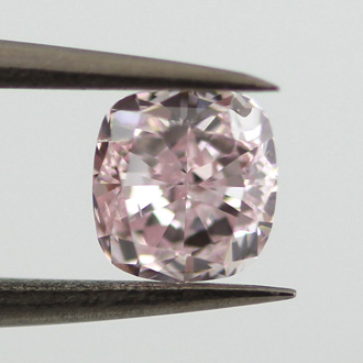 Fancy Purplish Pink Diamond, Cushion, 0.54 carat, SI1