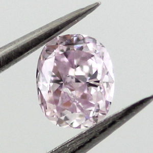 Fancy Purplish Pink Diamond, Oval, 0.22 carat - Thumbnail