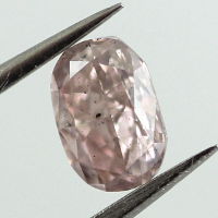 Fancy Purplish Pink Diamond, Cushion, 0.51 carat, SI2 - Thumbnail