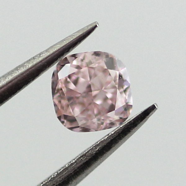 Fancy Purplish Pink Diamond, Cushion, 0.14 carat - B