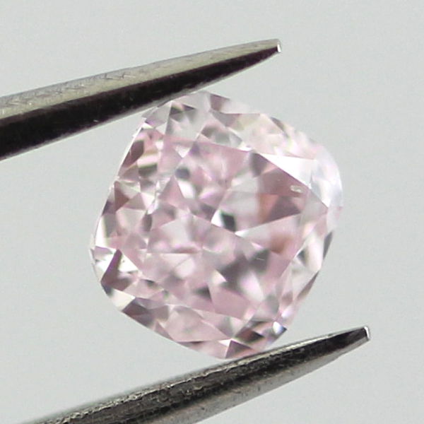 Fancy Purplish Pink Diamond, Cushion, 0.25 carat, SI1