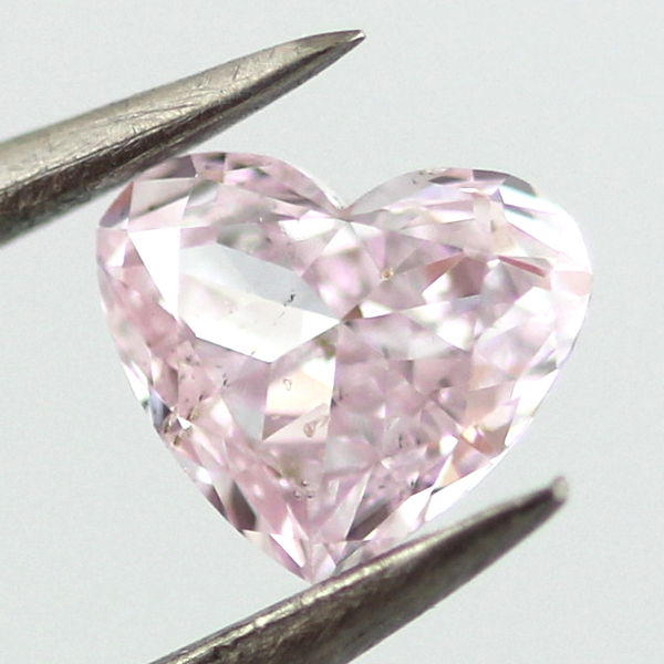 Fancy Purplish Pink Diamond, Heart, 0.37 carat, SI2 - B