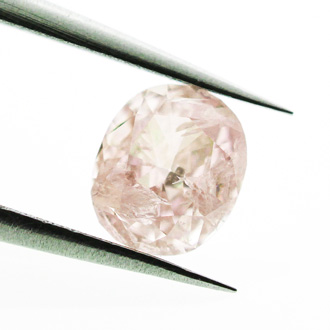 Fancy Purplish Pink Diamond, Oval, 0.33 carat