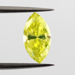 Fancy Vivid Greenish Yellow, 0.60ct, VS2