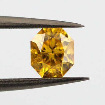 Fancy Vivid Orange Yellow, 0.60 carat