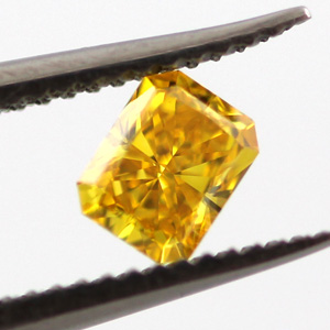 Fancy Vivid Orangy Yellow, 0.21ct, VVS2