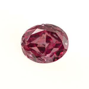 GIA Oval Fancy Vivid Pink Diamond, 0.12 carat