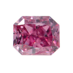 GIA Radiant Fancy Vivid Purplish Pink Diamond, 0.08 carat