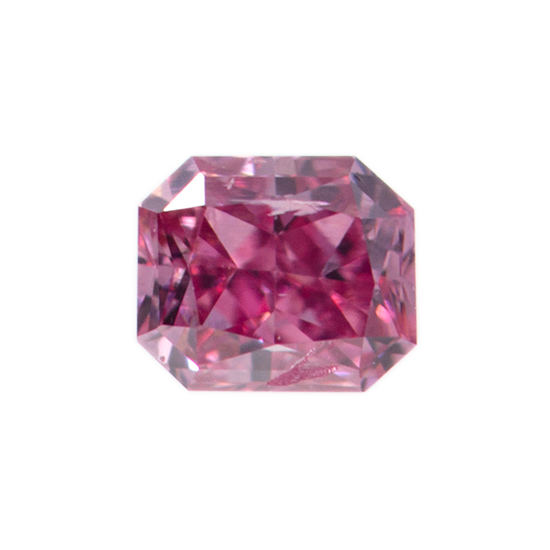 Fancy Vivid Purplish Pink Diamond, Radiant, 0.08 carat