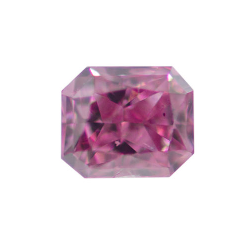 Fancy Vivid Purplish Pink Diamond, Radiant, 0.11 carat